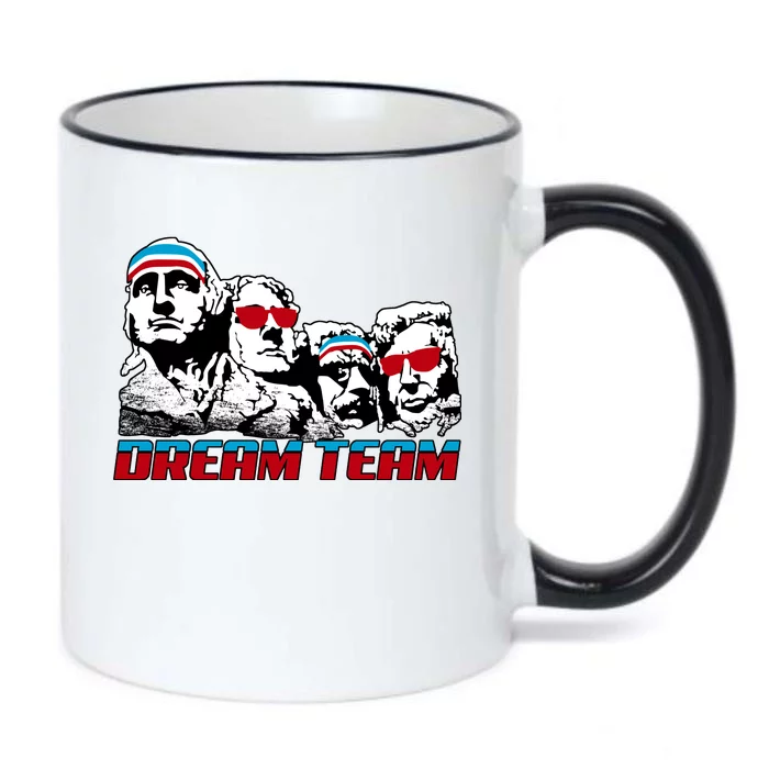 USA Dream Team Patriotic Black Color Changing Mug