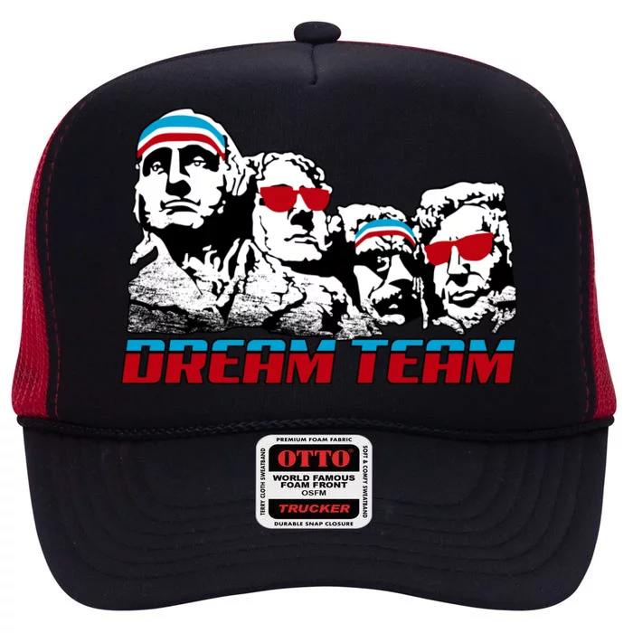 USA Dream Team Patriotic High Crown Mesh Trucker Hat