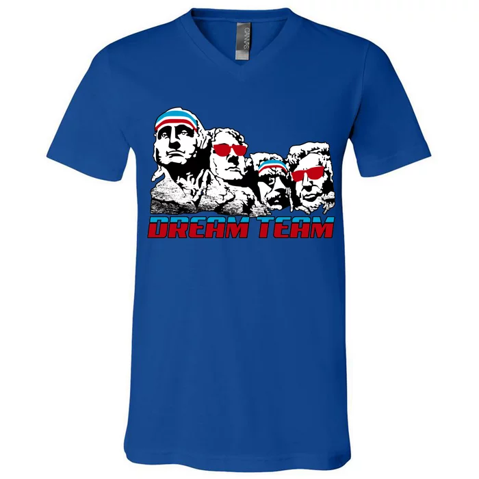 USA Dream Team Patriotic V-Neck T-Shirt