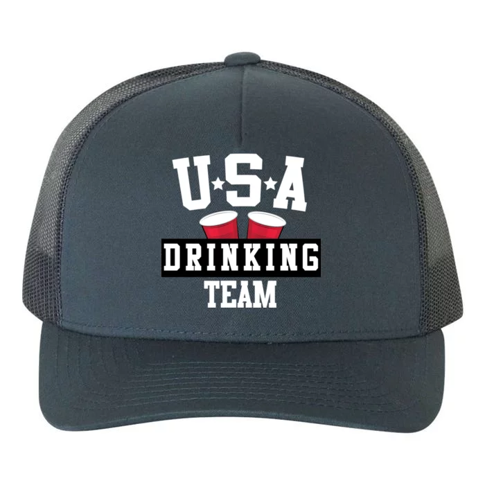 USA Drinking Team Yupoong Adult 5-Panel Trucker Hat