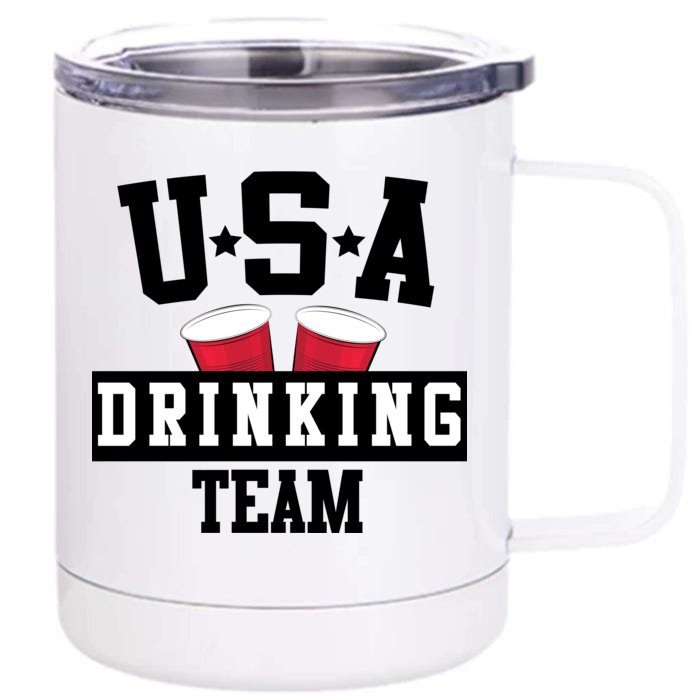 USA Drinking Team Front & Back 12oz Stainless Steel Tumbler Cup