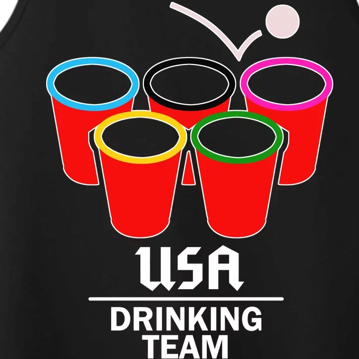 USA Drinking Team Beer Pong Performance Tank