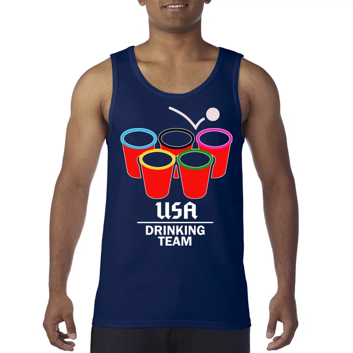 USA Drinking Team Beer Pong Tank Top