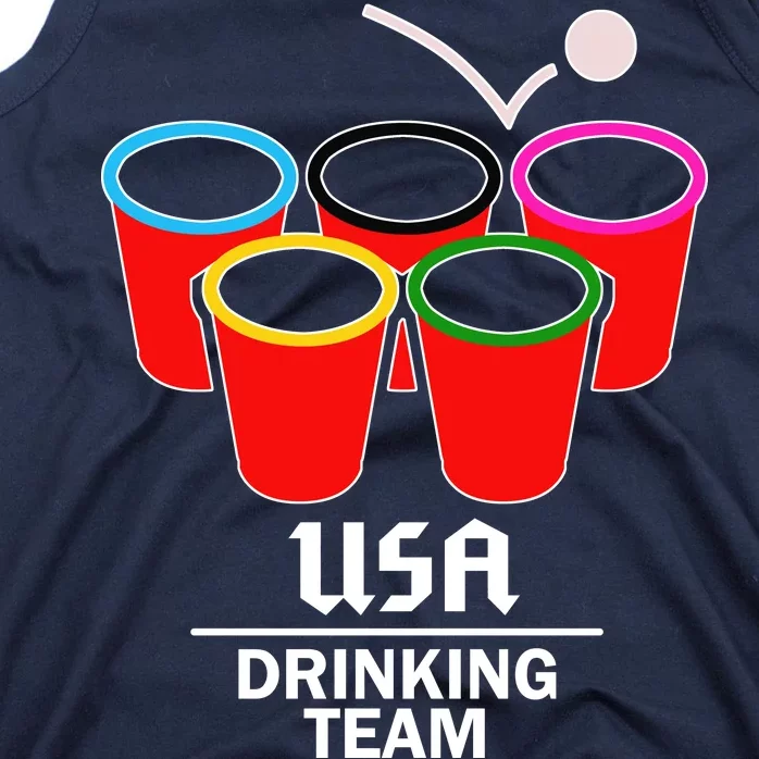 USA Drinking Team Beer Pong Tank Top