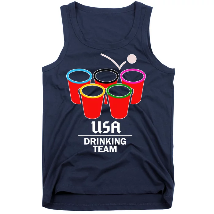 USA Drinking Team Beer Pong Tank Top