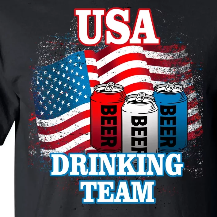 USA Drinking Team Flag Tall T-Shirt