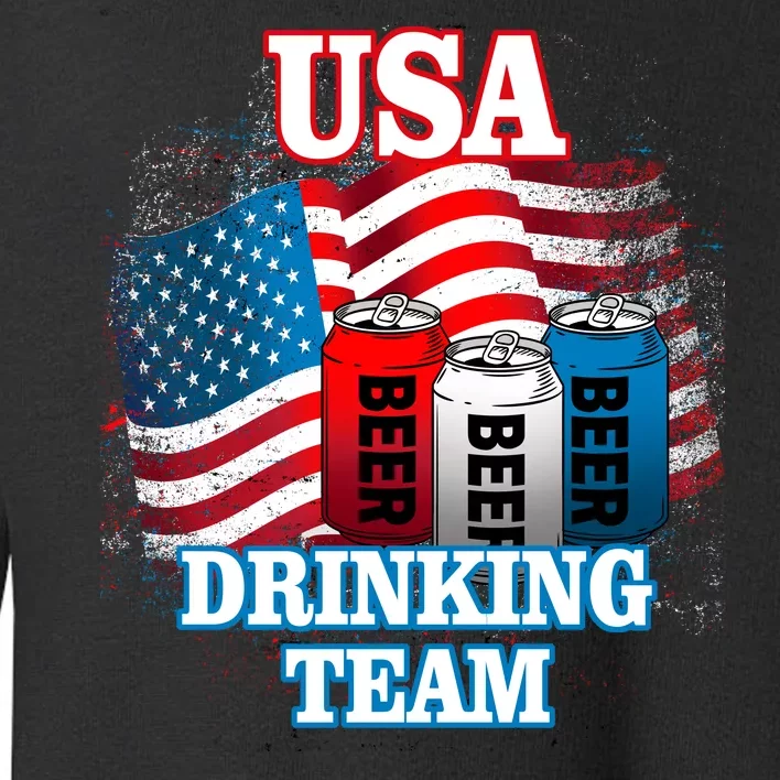 USA Drinking Team Flag Toddler Sweatshirt