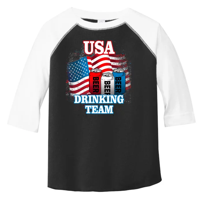 USA Drinking Team Flag Toddler Fine Jersey T-Shirt