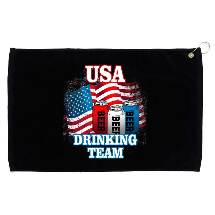 USA Drinking Team Flag Grommeted Golf Towel