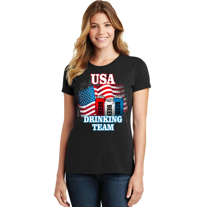 USA Drinking Team Flag Women's T-Shirt