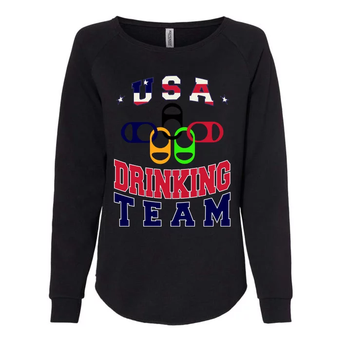 USA Drinking Team Sport Womens California Wash Sweatshirt