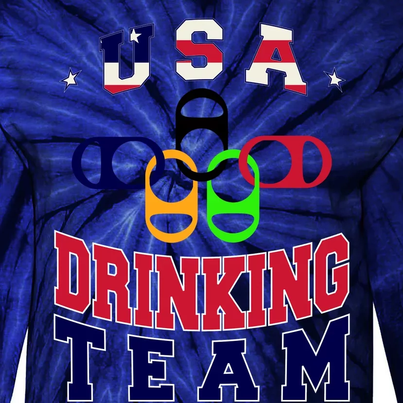 USA Drinking Team Sport Tie-Dye Long Sleeve Shirt