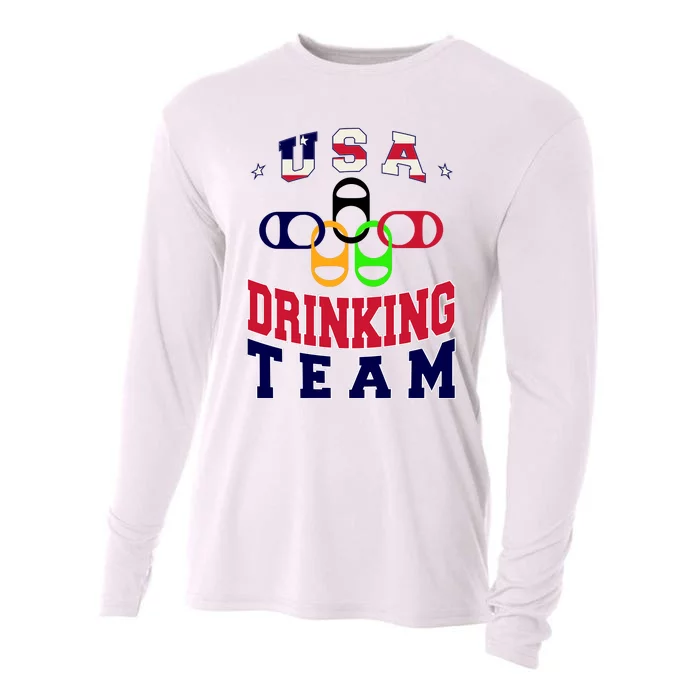 USA Drinking Team Sport Cooling Performance Long Sleeve Crew