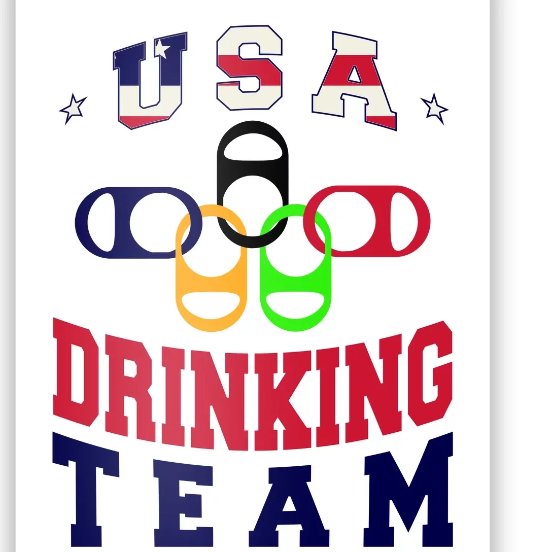 USA Drinking Team Sport Poster