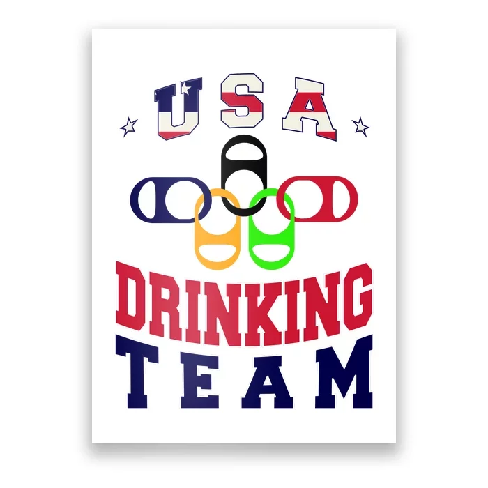 USA Drinking Team Sport Poster