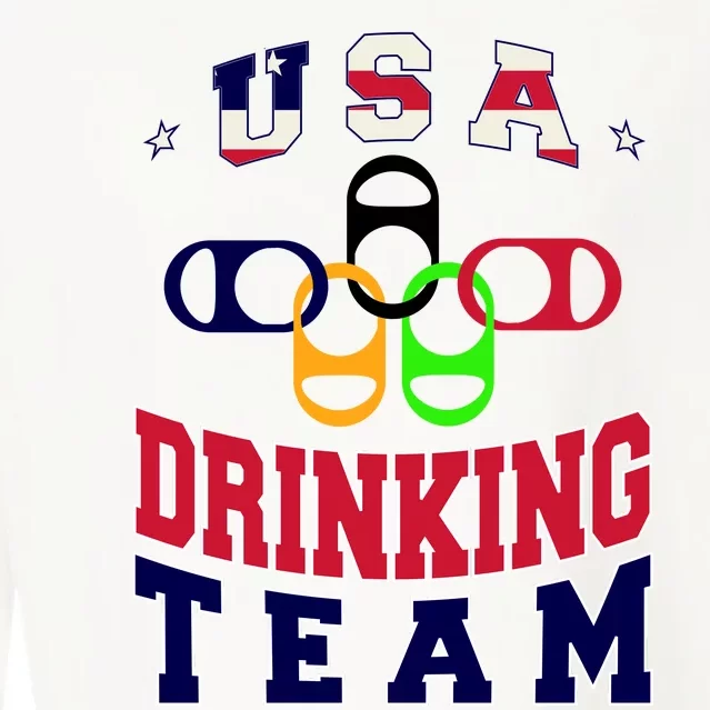 USA Drinking Team Sport Cropped Pullover Crew