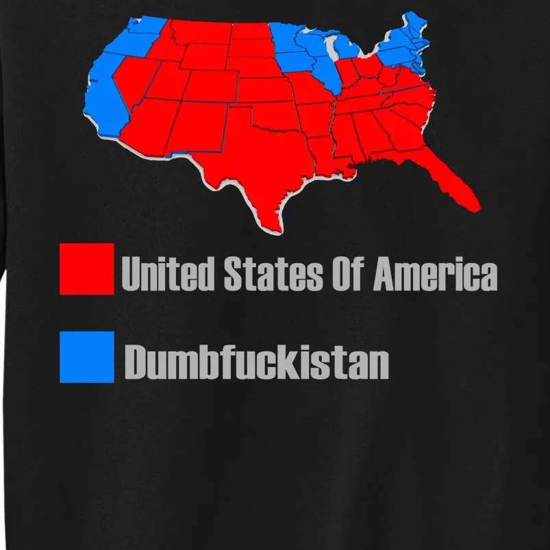 USA DUMBFUCKISTAN ELECTION MAP - Republicans Trump Sweatshirt