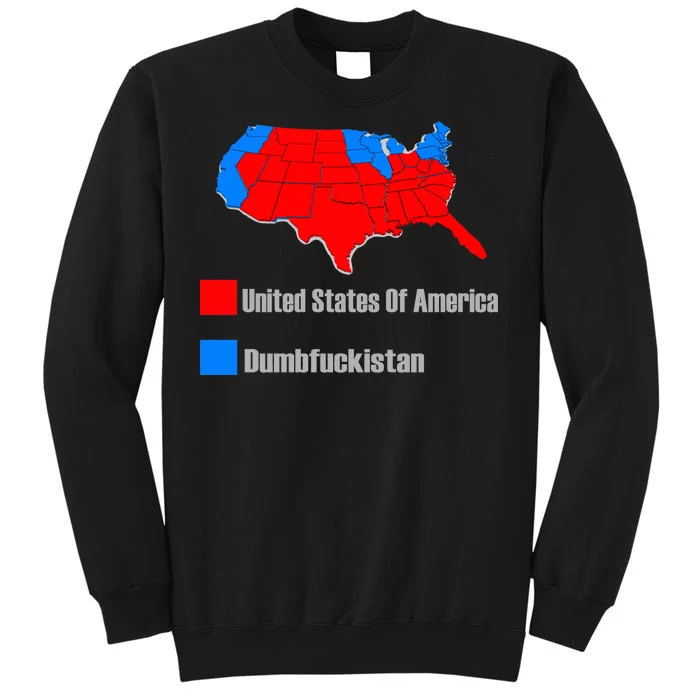 USA DUMBFUCKISTAN ELECTION MAP - Republicans Trump Sweatshirt