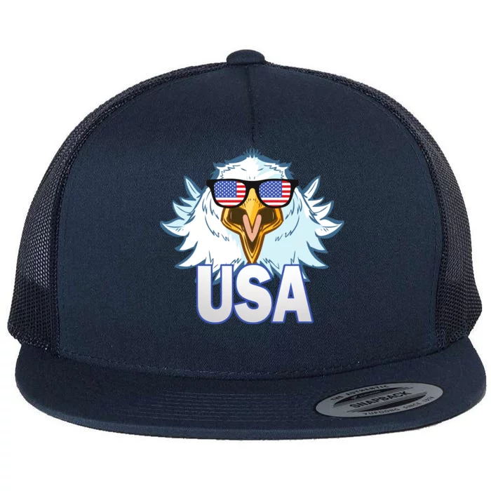 USA Eagle Flat Bill Trucker Hat