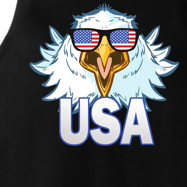 USA Eagle & Shield Ladies Tri-Blend Wicking Tank