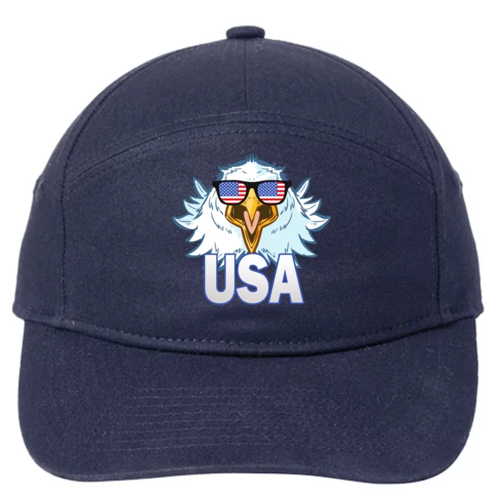 USA Eagle & Shield 7-Panel Snapback Hat