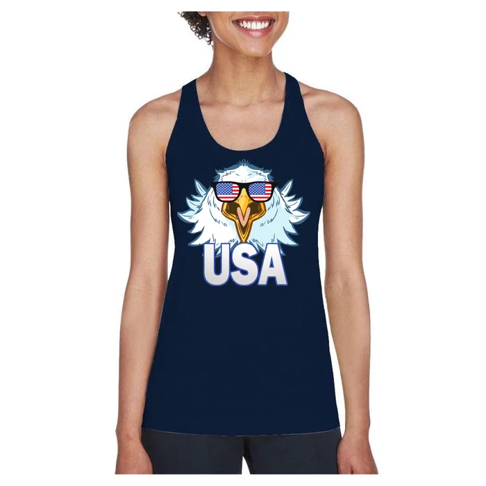 USA Eagle & Shield Women's Racerback Tank