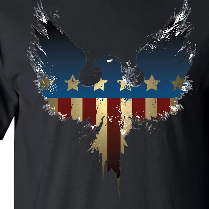 USA Eagle American Flag Grunge Tall T-Shirt