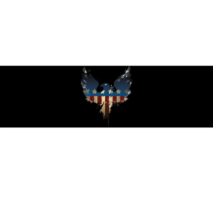 USA Eagle American Flag Grunge Bumper Sticker