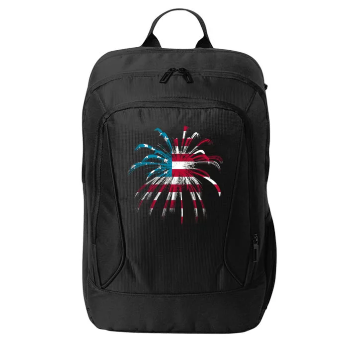 Usa Firework 4th Of July City Backpack