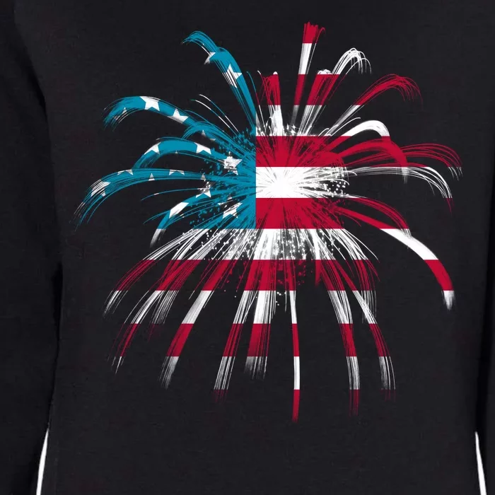 Usa Firework 4th Of July Womens California Wash Sweatshirt