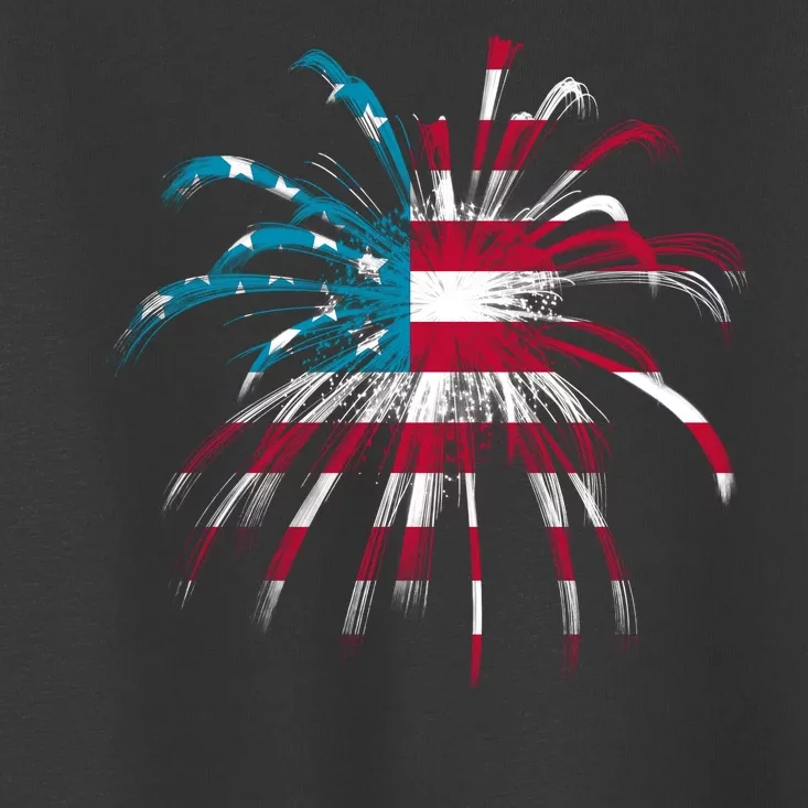 Usa Firework 4th Of July Toddler T-Shirt