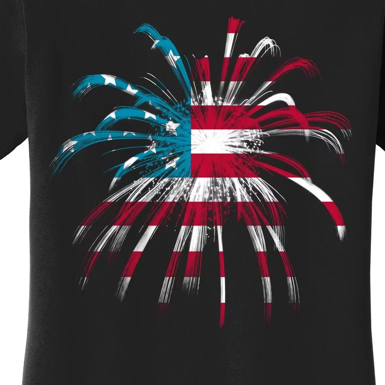 Usa Firework 4th Of July Women's T-Shirt