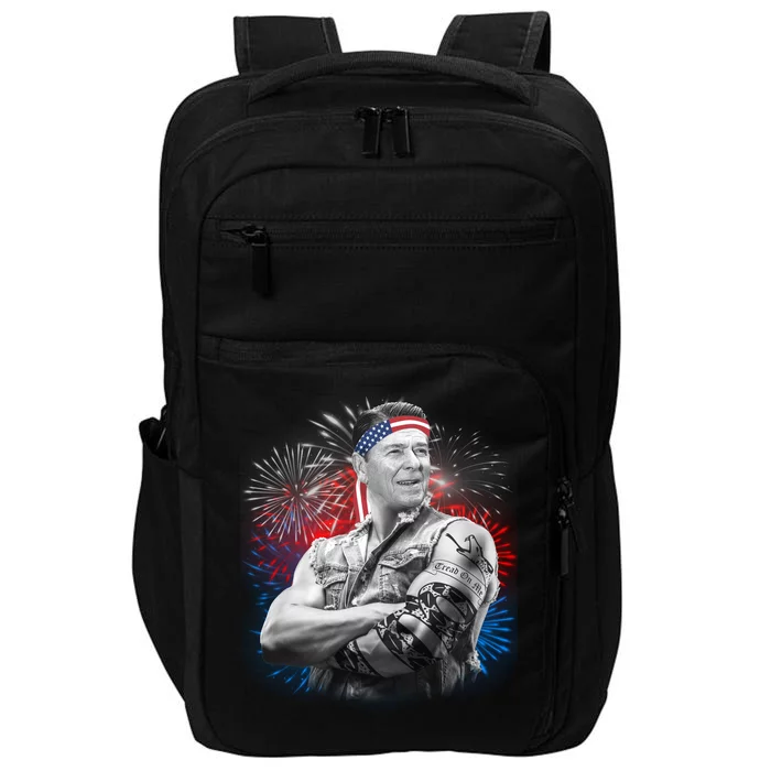 USA Fireworks Patriotic Ronald Reagan Impact Tech Backpack