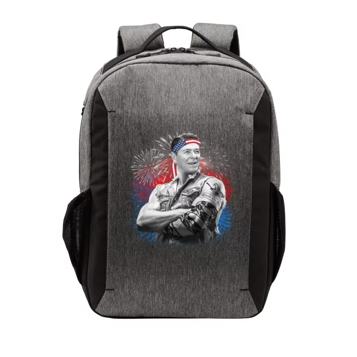 USA Fireworks Patriotic Ronald Reagan Vector Backpack