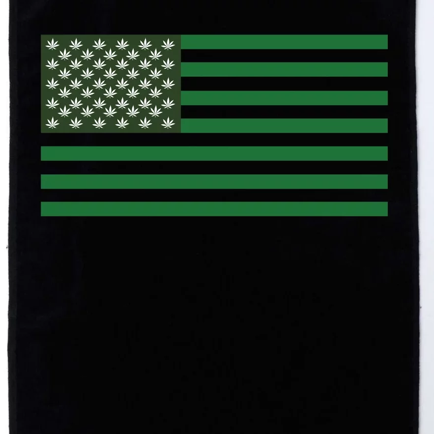 USA Flag Marijuana Cannabis Weed Styled Platinum Collection Golf Towel