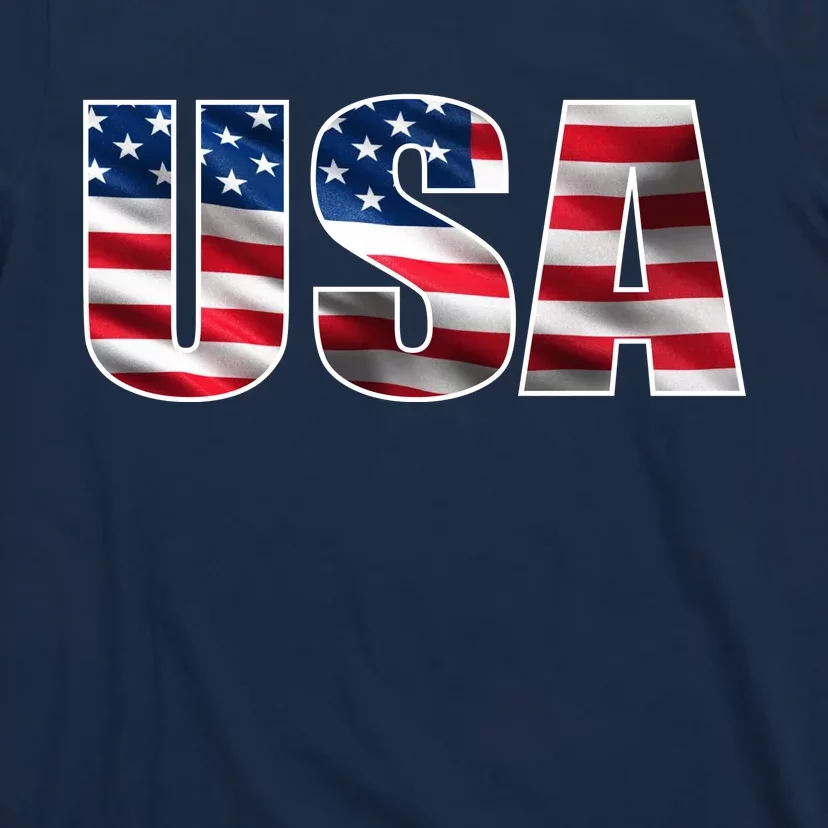 USA Flag Team Logo T-Shirt | TeeShirtPalace
