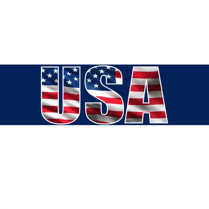 USA Flag Team Logo Bumper Sticker