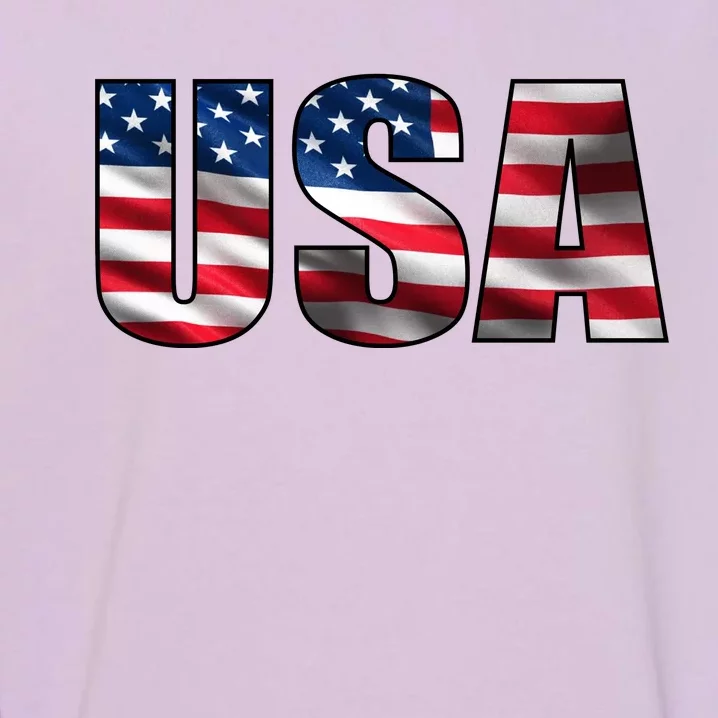 USA Flag Team Logo Garment-Dyed Sweatshirt