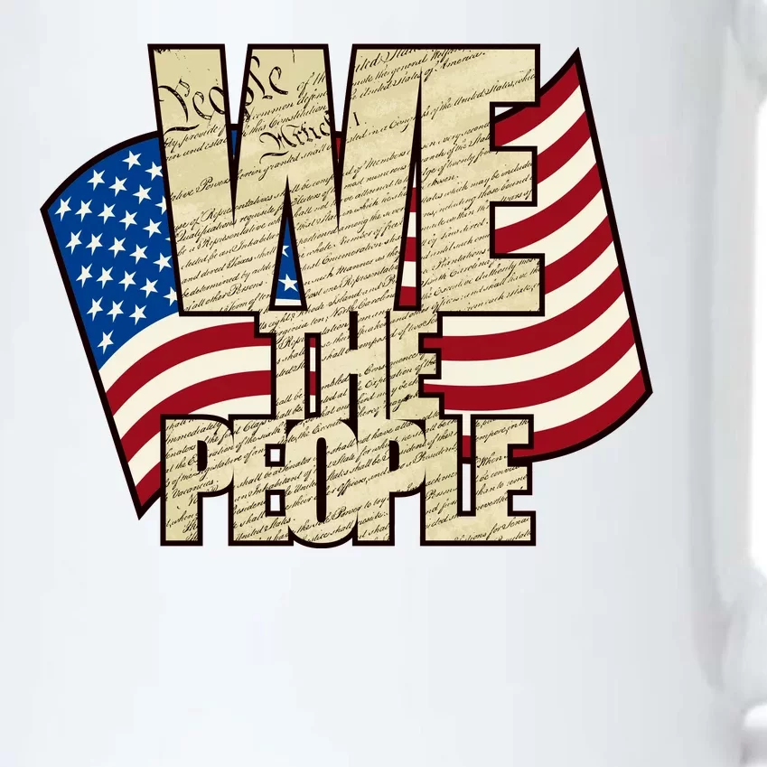 USA Flag: We The People Black Color Changing Mug