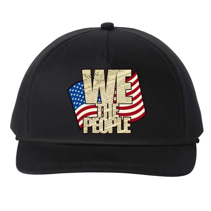 USA Flag: We The People Snapback Five-Panel Rope Hat