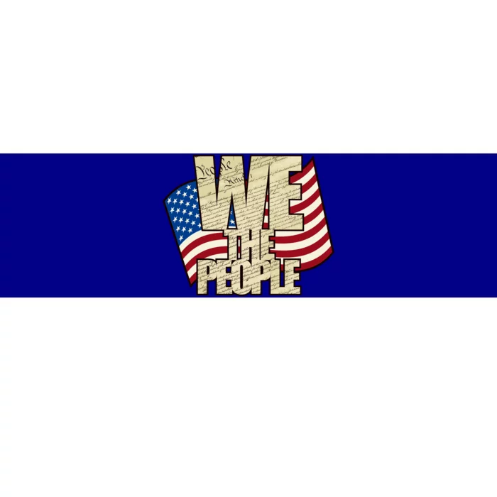 USA Flag: We The People Bumper Sticker