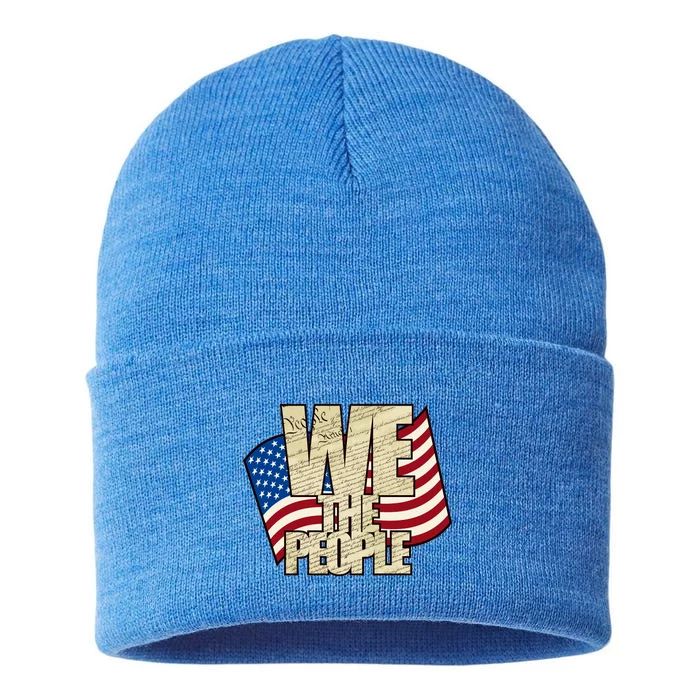 USA Flag: We The People Sustainable Knit Beanie