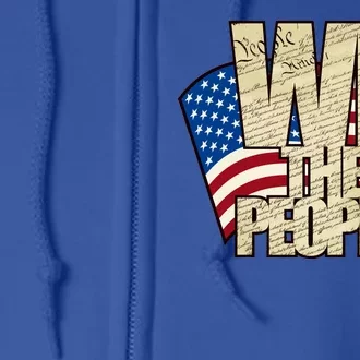 USA Flag: We The People Full Zip Hoodie