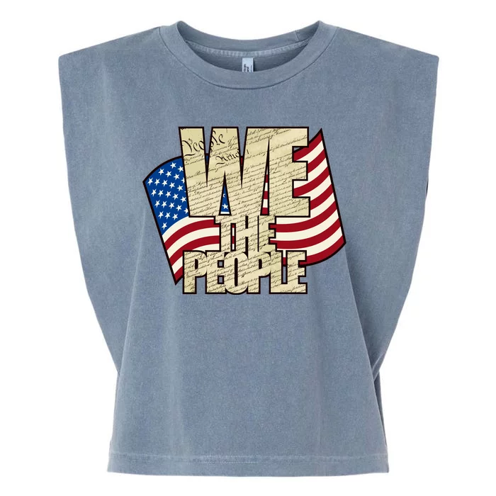 USA Flag: We The People Garment-Dyed Women's Muscle Tee