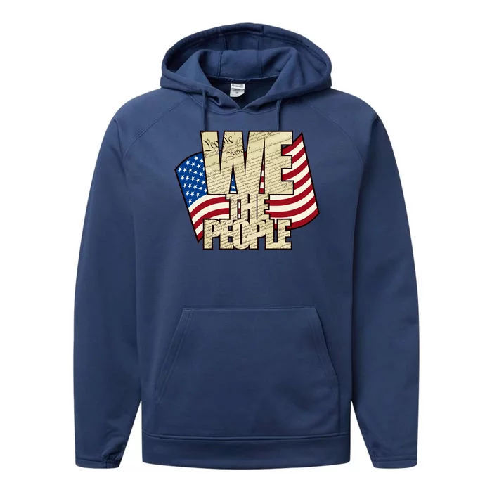 USA Flag: We The People Performance Fleece Hoodie