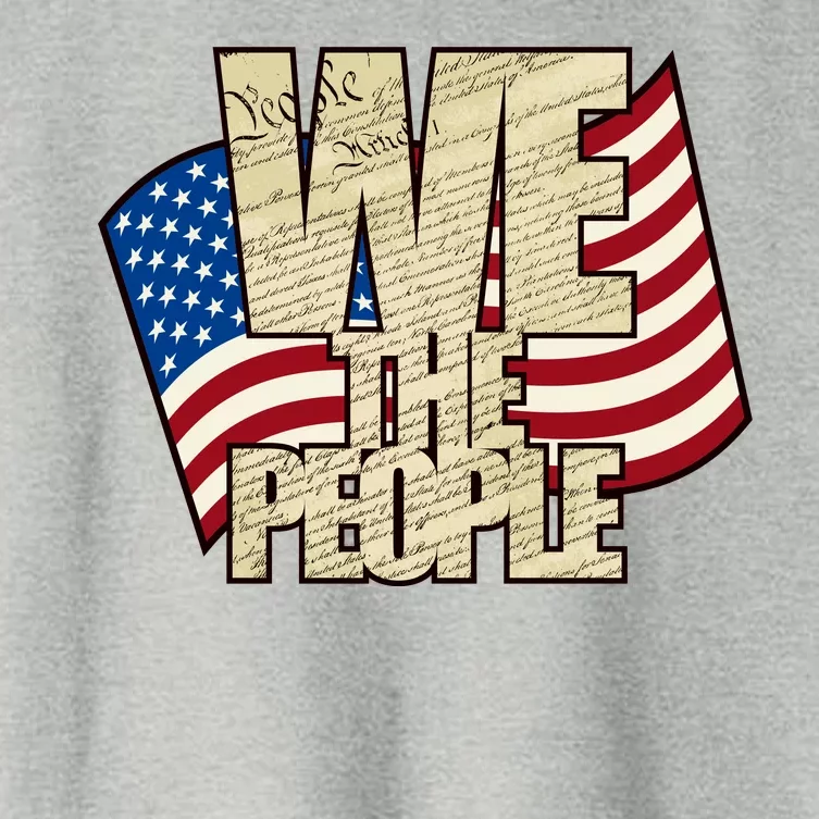 USA Flag: We The People Women's Crop Top Tee