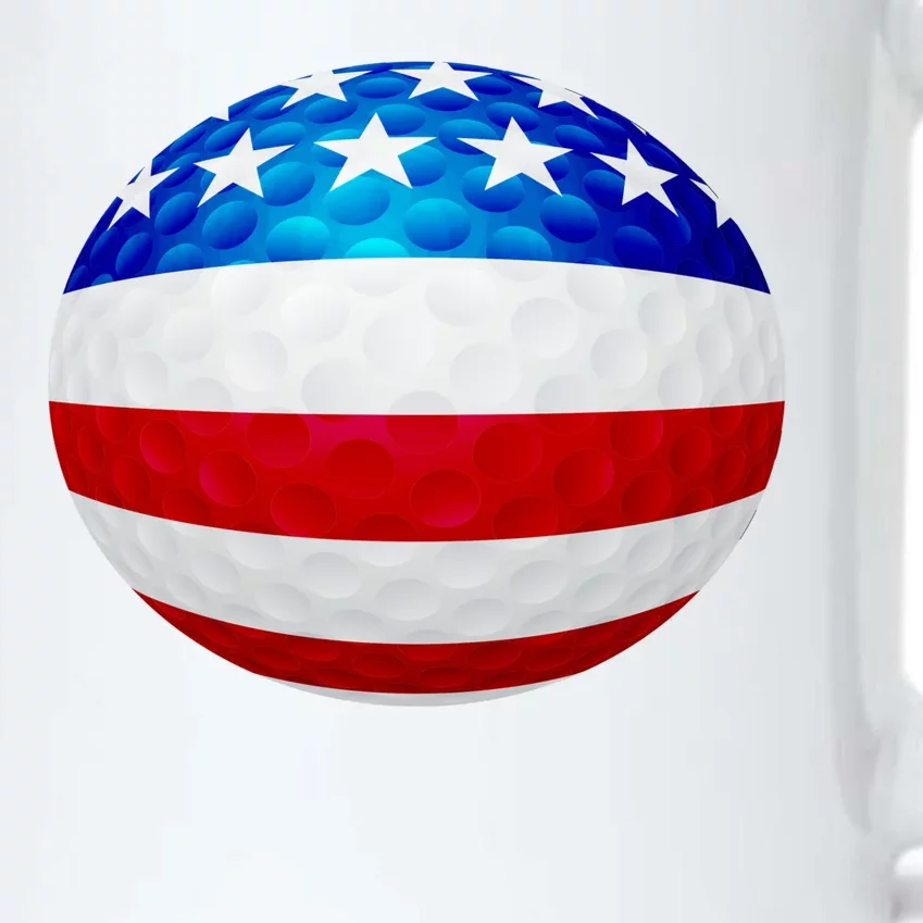 USA Golf Flag GolfBall Black Color Changing Mug