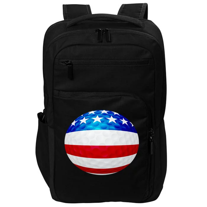 USA Golf Flag GolfBall Impact Tech Backpack