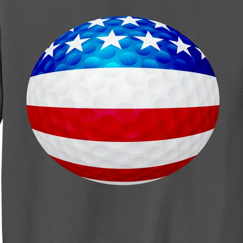 USA Golf Flag GolfBall Tall Sweatshirt