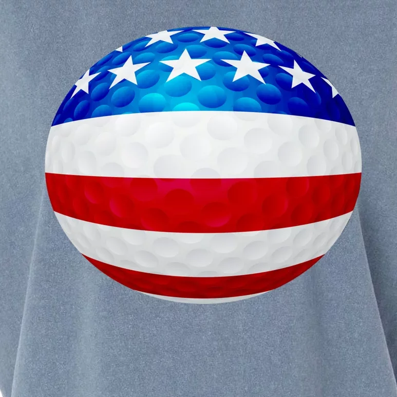 USA Golf Flag GolfBall Garment-Dyed Women's Muscle Tee